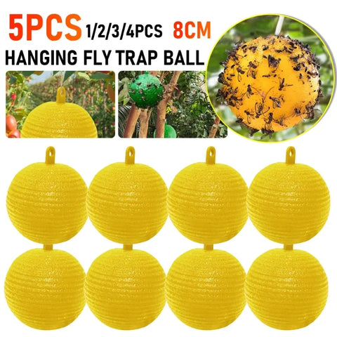 1-5pcs Fly Ball Traps 8cm Insects Fly Swatter