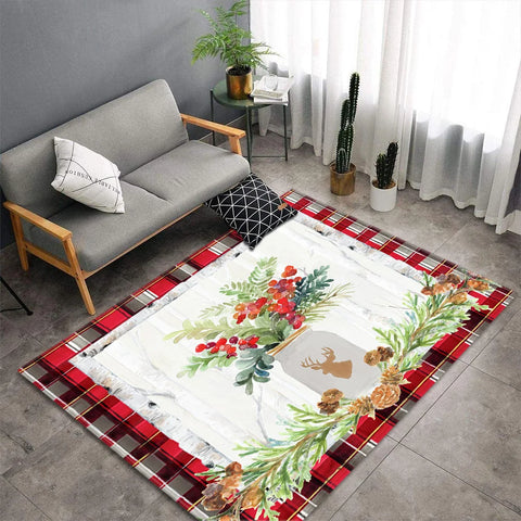 Christmas Carpet for Living Room Home Decoration Large Rugs Santa Claus Kids Room Children Bedroom Bedside Mats New Year Gifts