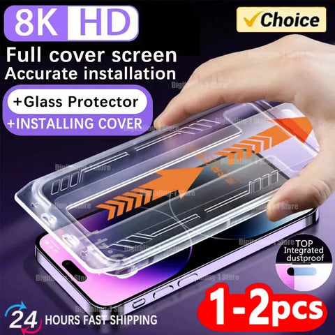 8K High End Tempered Glass For iPhone