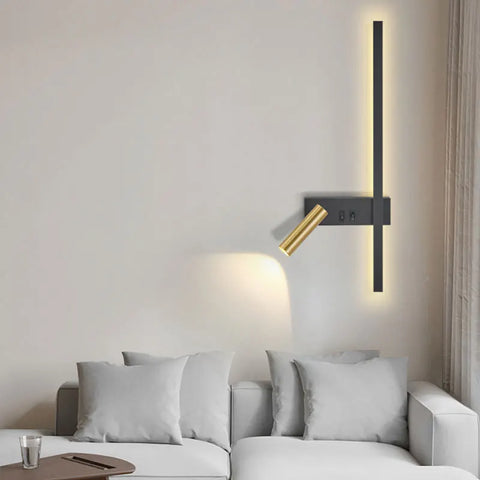 Wall lamp Nordic modern black and white minimalist