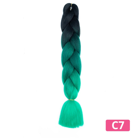 Colorful Hair for Braids Synthetic Braiding Hair Extensions for Girls Jumbo Braid Hair for Crochet Box Expression Braiding Hair