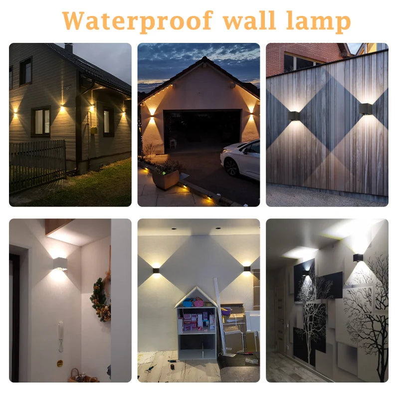 LED Wall Lights Outdoor Waterproof Wall Lamps