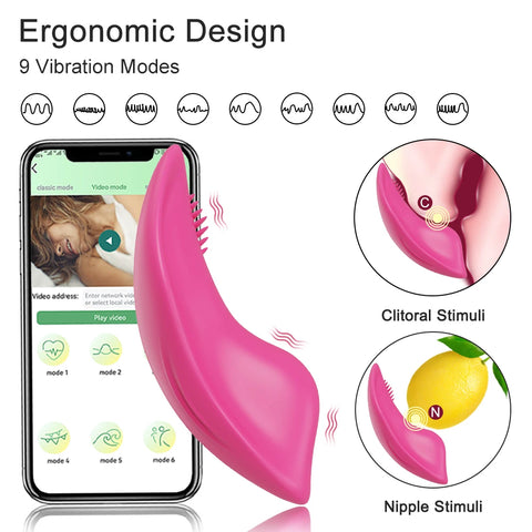 Wearable Bluetooth APP Vibrator for Women Wireless Remote Control Vibrating Egg Clitoris Stimulator Female Sex Toys for Couples