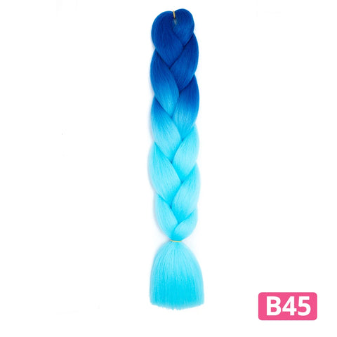 Colorful Hair for Braids Synthetic Braiding Hair Extensions for Girls Jumbo Braid Hair for Crochet Box Expression Braiding Hair