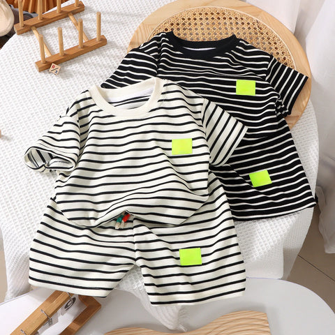 Summer Baby Boy Girls Clothes Set