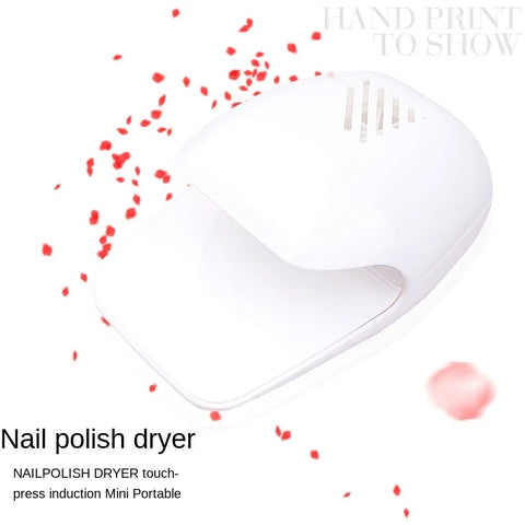 Mini Nail Dryer Touch Type Nail Polish Air Dryer Nail Polish Glue Fan USB Plug