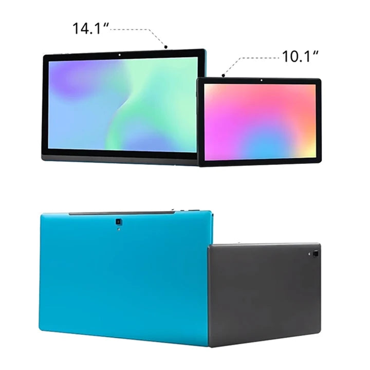 Global Version 14 Inch 1920x1080 IPS Big Screen Tablet PC 5+13MP Camera 12+256GB Phone Call планшет 2 IN 1 Tablet Android Laptop