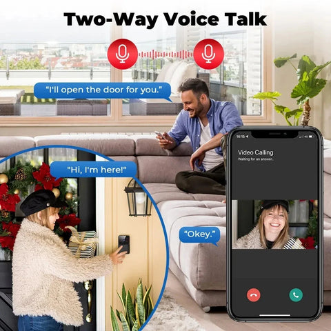 Wireless Night Vision Smart Home Security Intercom Voice