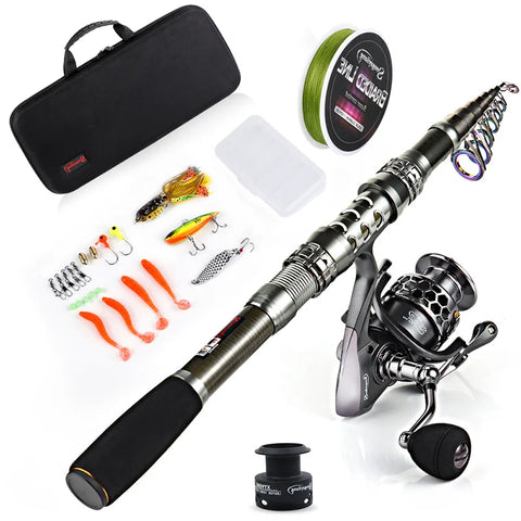 Telescopic Fishing Combos Carbon Fiber Rod