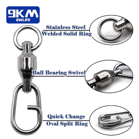 Fishing Swivels Snap Ball Bearing Swive