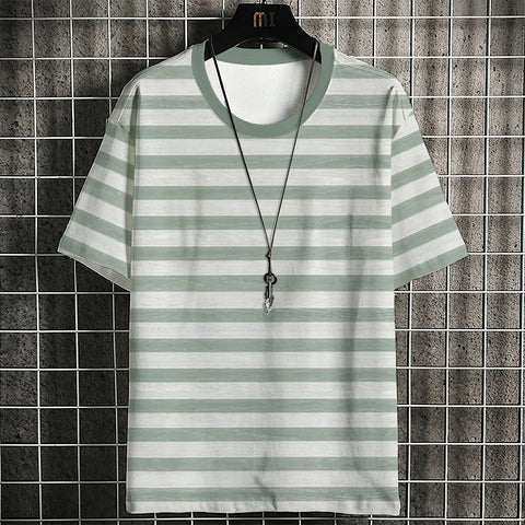 Men's T-shirt Stripe Pattern Classic Fashion