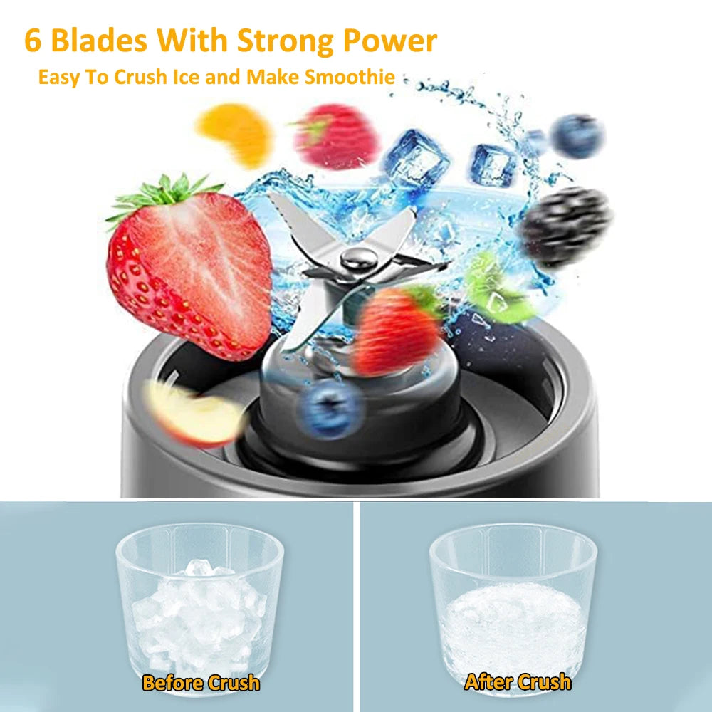 USB Rechargeable Smoothie Orange Fresh Juice Blender