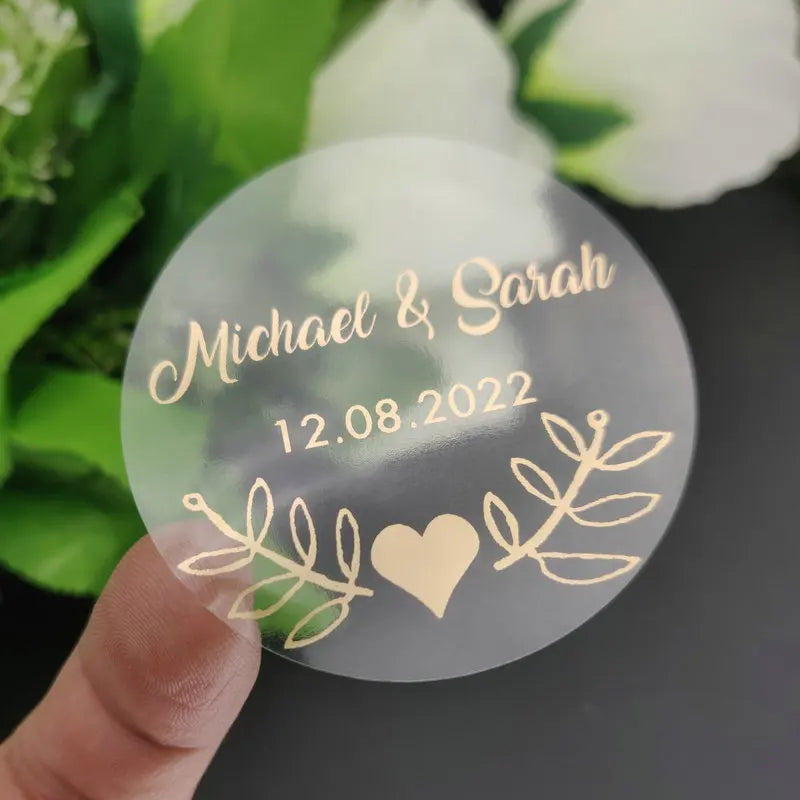 Wedding Engagement Anniversary Party Favors Label Stickers