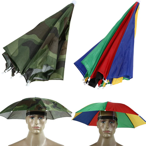 Outdoor Foldable Head Umbrella Hat