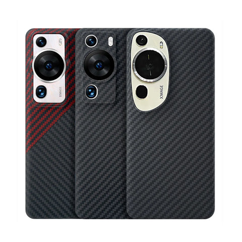 Aramid Fiber Protector Case for Huawei P60 Pro Cases Ultra-thin Anti-fall Business Carbon Fiber P60 Phone Cover