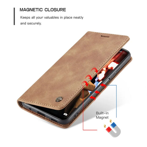 Leather Book Coque for Samsung