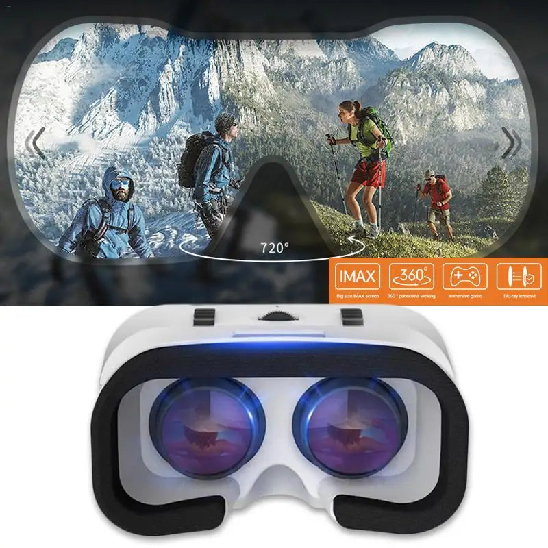 New VR Shinecon Thousand Magic Mirror Headset Version Compact Virtual Reality 3D Glasses Helmet for Smartphone With Gamepad