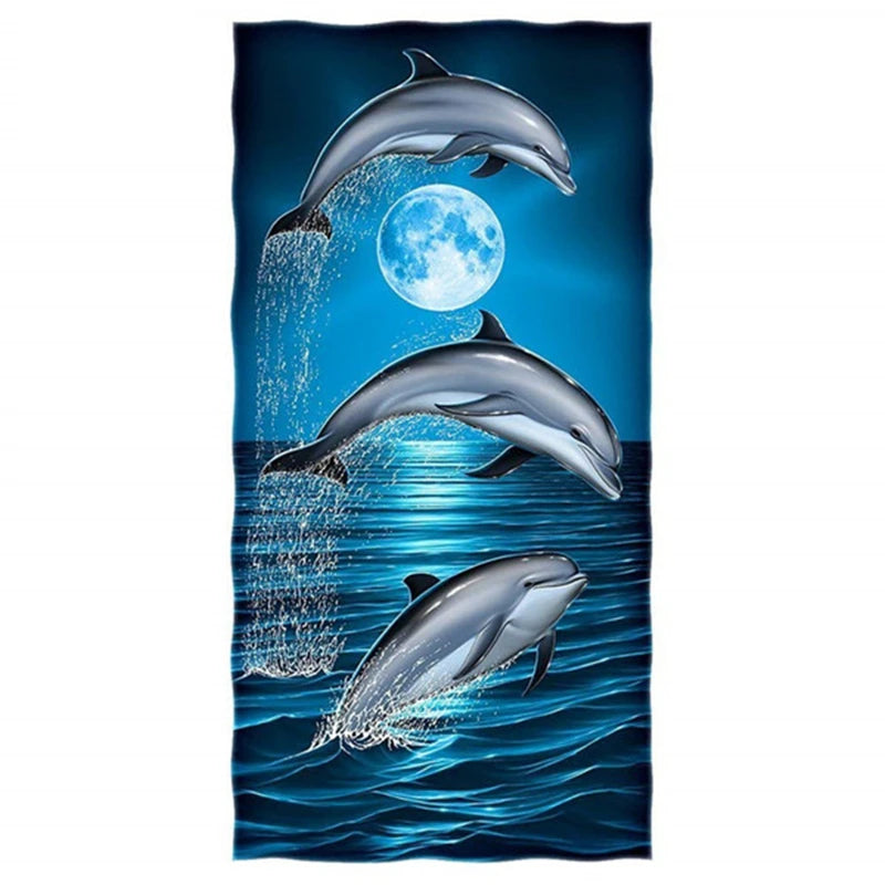 Ocean Animals Cotton Bath Towels