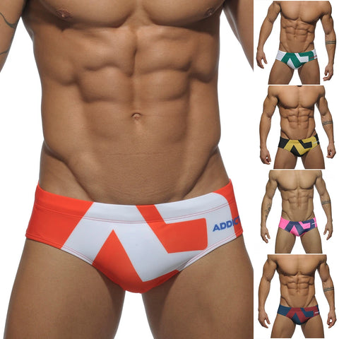 Brand Swimwear Men Sexy Swimwear Swimming Briefs Trunks Gay Sexy Thong Swim Shorts Trunks Bathing Suit Men Bikini Swimwear