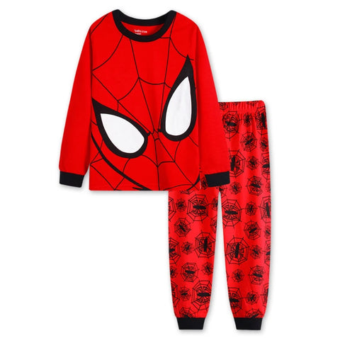 Free shipping Children's Pyjamas Spiderman Set The Hulk Collection Kids Set Boys Girls Cartoon Long Sleeve Sleepwear 2-7T