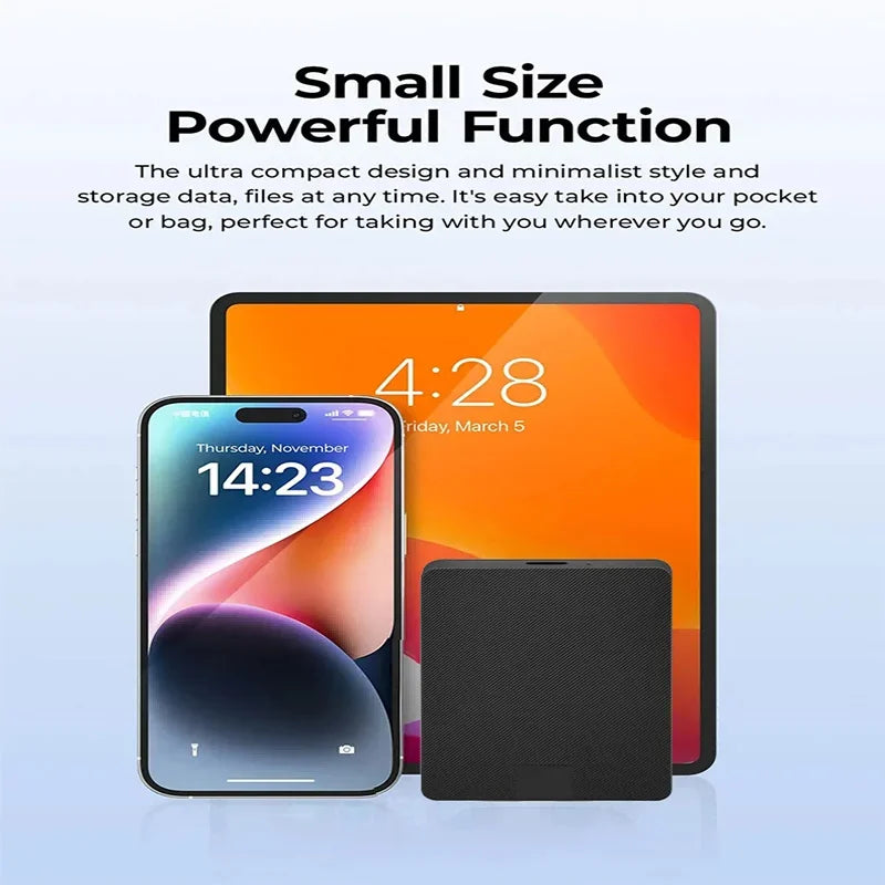 Portable Solid-state Hard Disk 1TB/2TB Hard Drive High-Speed External SSD High Capacity Storage Drive for Laptop/Desktop/MAC