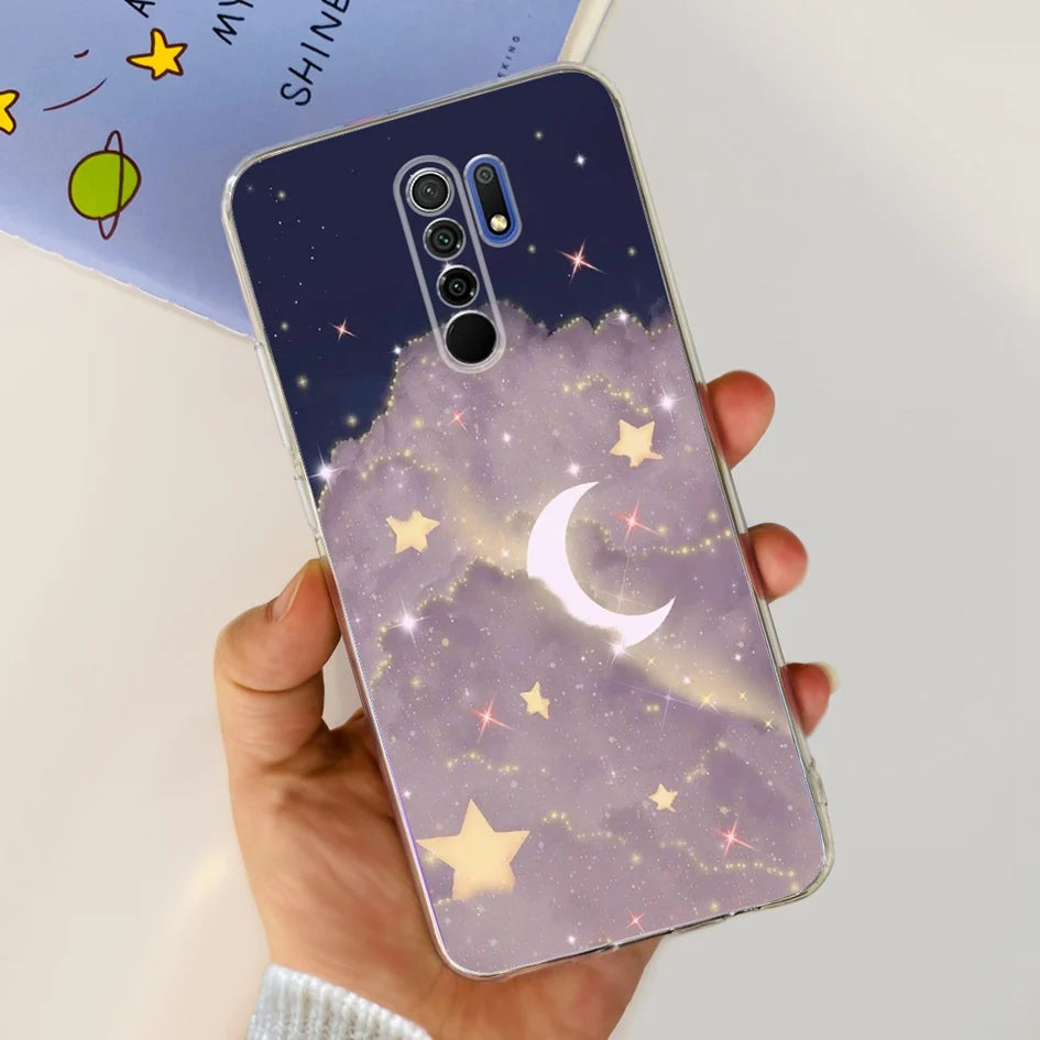 For Xiaomi Redmi 9 Prime Case Fashion Marble Soft Silicone Transparent Phone Back Cover For Xiaomi Redmi 9 Bumper on Redmi9 Capa