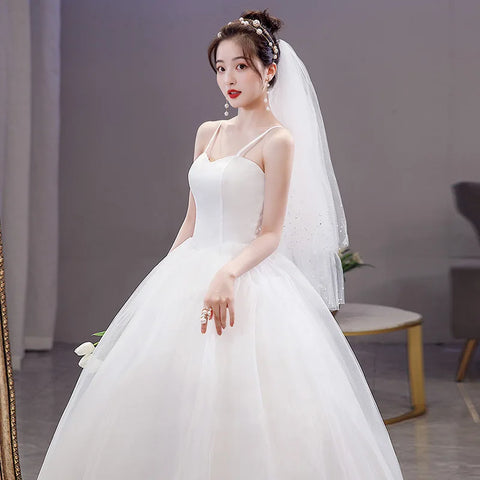 French Princess Dress Dream Elegant White Wedding Dresses