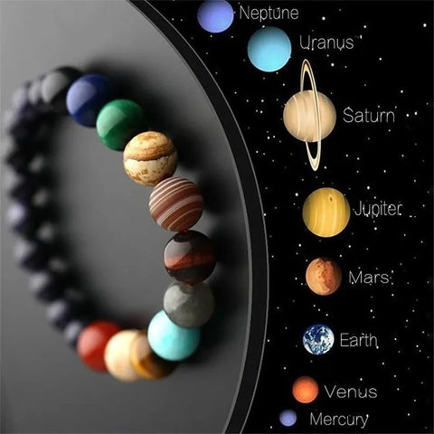 Eight Planets Bead Bracelets Men Women Universe