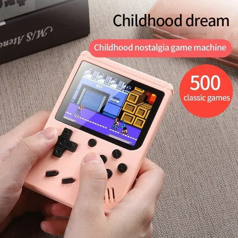 500 IN 1 Retro Portable Mini Handheld Video Game Console 8 Bit 3.0 Inch Color LCD Game Player Built in 500 Games For Kid Gift