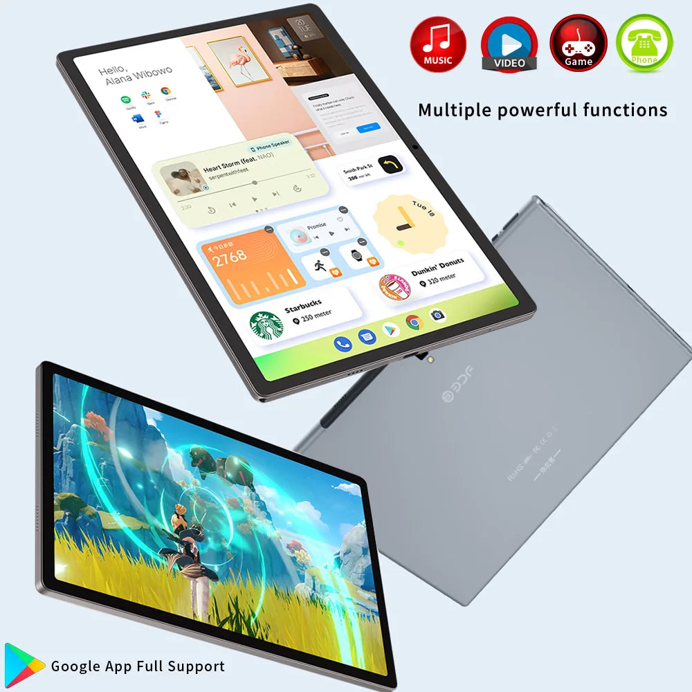 Global Version 14 Inch Tablet PC Octa Core 8GB RAM 512GB ROM Dual 4G Phone Call 5G WiFi GPS 1920x1200 Full HD Tablets 10000mAh