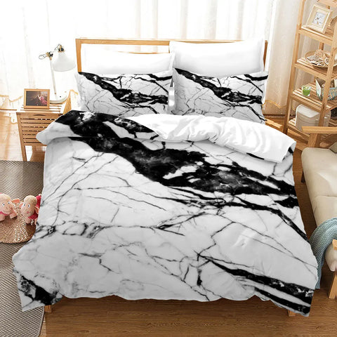 Marble Patterns Printed Bedding Set