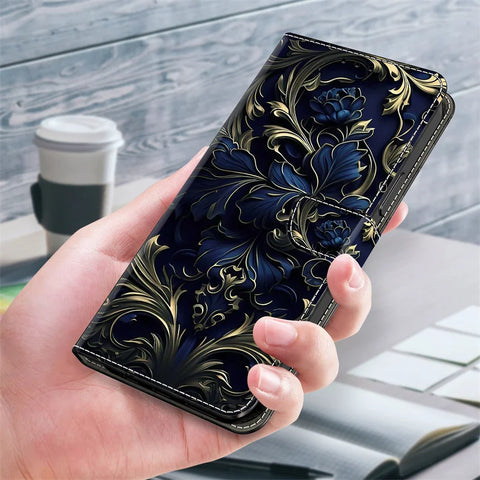 Flower pattern Magnetic Flip Leather Wallet Case For Xiaomi Redmi 13C Note 13 12 11 11S 10 10S 10T 9 9S 8 8T 7S 6 Pro Plus 4G/5G