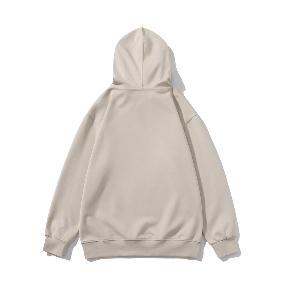 Korean Female Hooded Pullovers Thicken Warm Oversized Hoodies Cotton Tops