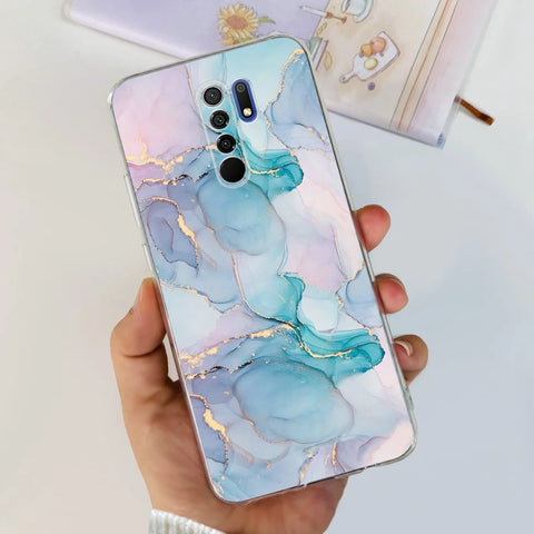 For Xiaomi Redmi 9 Prime Case Fashion Marble Soft Silicone Transparent Phone Back Cover For Xiaomi Redmi 9 Bumper on Redmi9 Capa