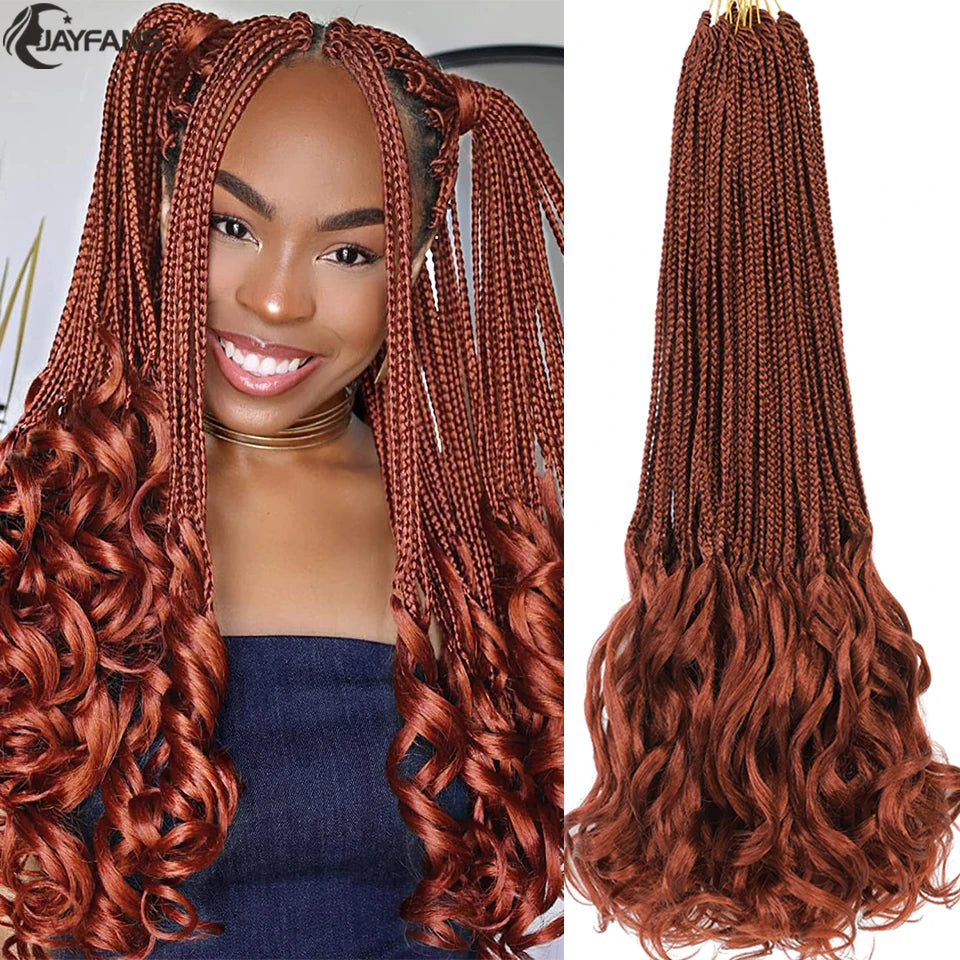 Ombre French Curly Crochet Braids 613 350 Color French Curly Crochet Braiding Hair Pre Looped Goddess Box Braids 16 Strands/Pack