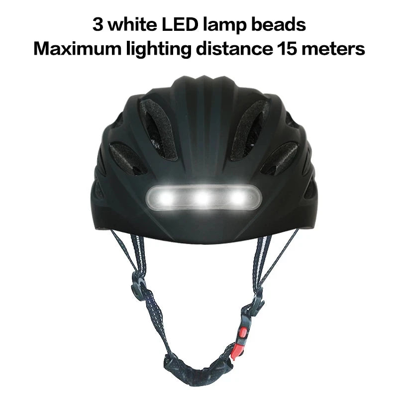 Bicycle Helmet With LED Tail Light Motorcycle Bike Equipment