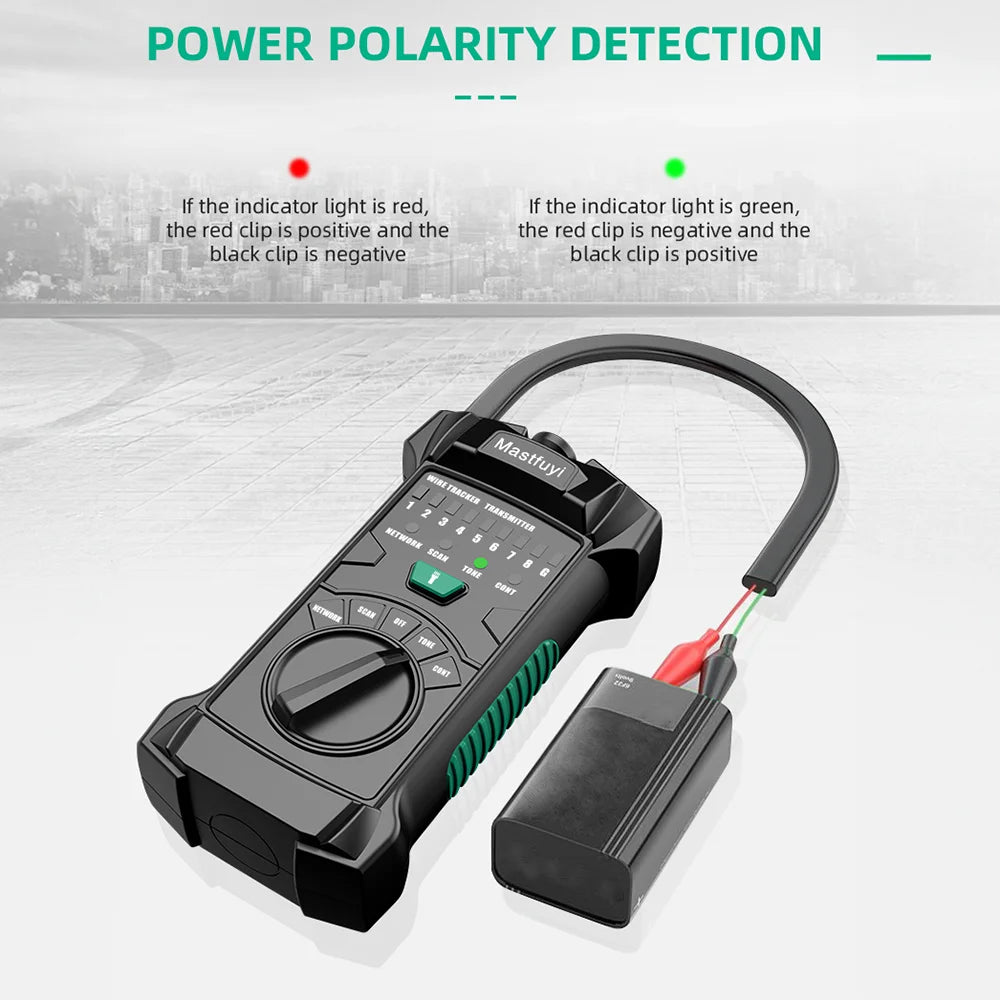 MASTFUYI FY8172 Network Cable Tester Line Finder Multi-Function Lan Cable Tracking POE Checker Sensitivity Adjustable Wire Track