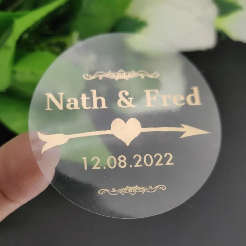 Wedding Engagement Anniversary Party Favors Label Stickers