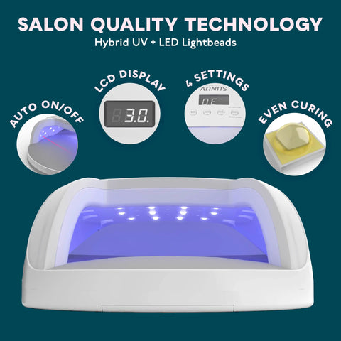 SUNUV Nail lamp SUN7 UV LED Nail Lamp Dryer Big Power Fast Curing Nail Gel Professional Nail Dryers UV Gel Drying Tools Machine