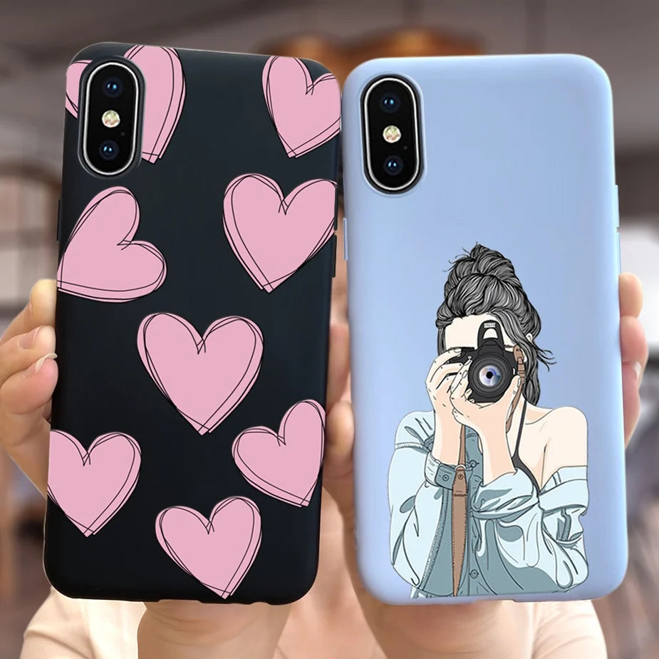 Silicone Soft Fundas Phone Back Cover Case For iPhone