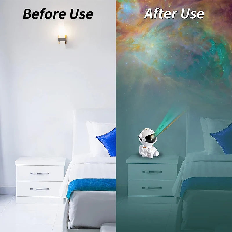 Galaxy Star Projector LED Night Light Starry Sky Astronaut Porjectors Lamp