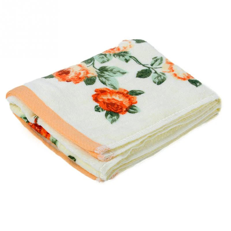 Soft Peony Flower Printing Towels Quick Dry Bathroom Towels