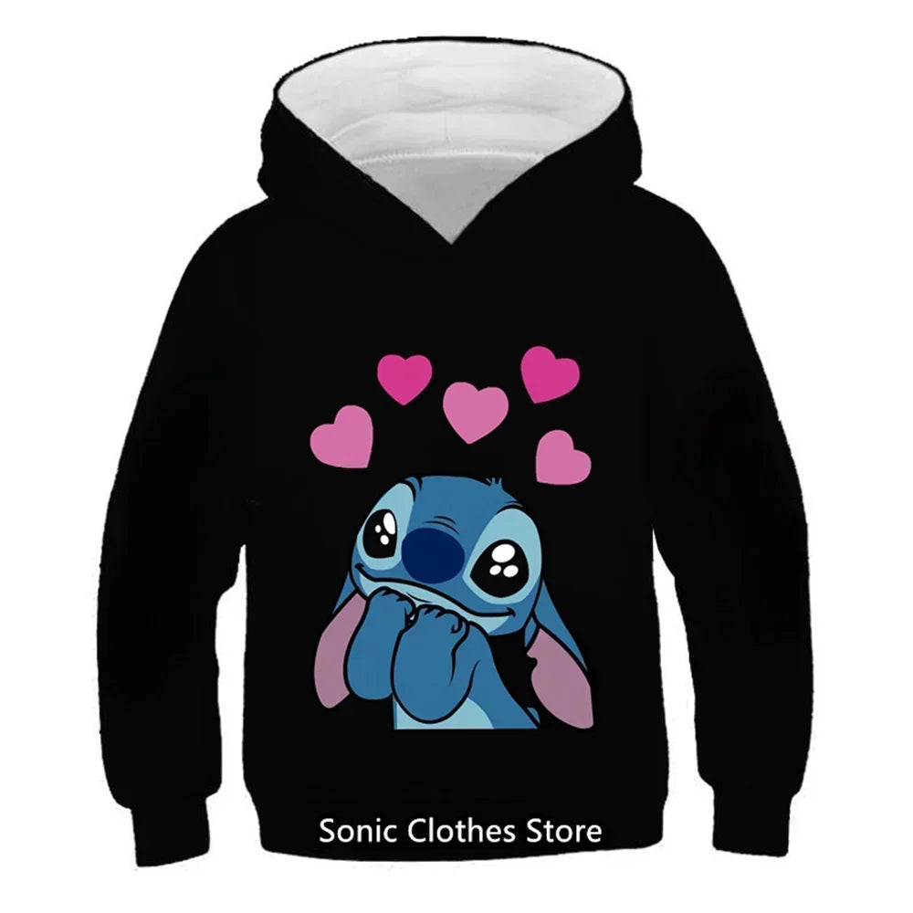 Children Hoodies Letter Cotton Kawaii Sweatshirt