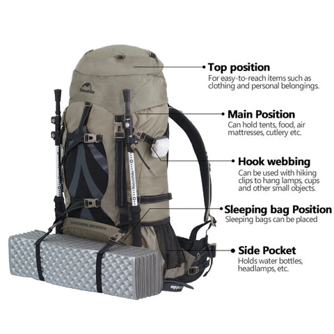 Mountaineering Camping Bag Support System NH70B070-B