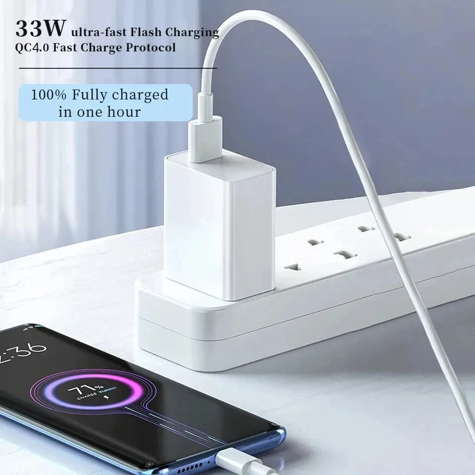 33W USB Fast Charger Mobile Phone Charger Adapter