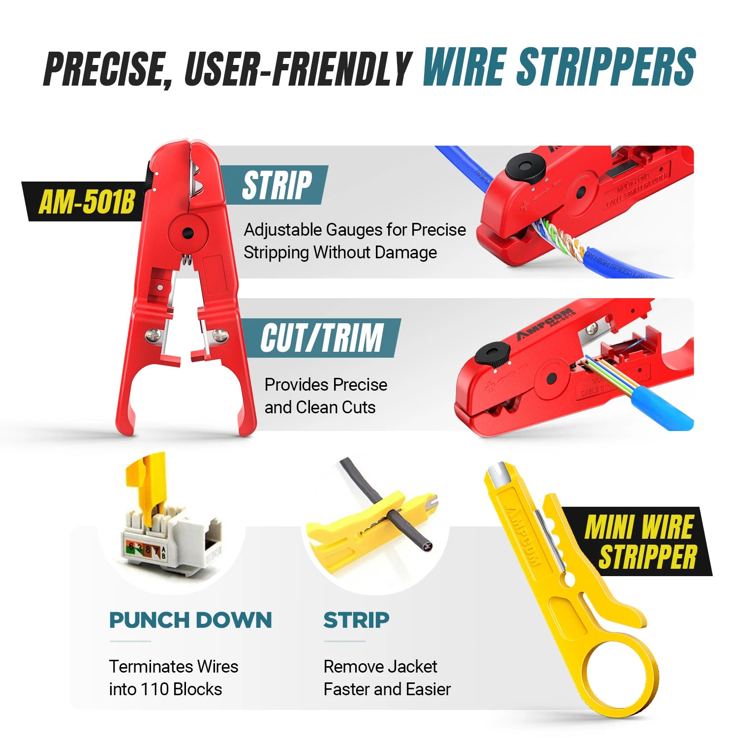 Through Crimping Tool Network Tool Kit