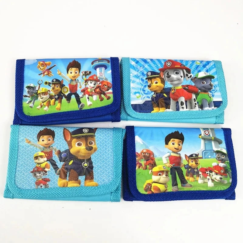 1pc Cute Paw Patrol Wallet Puppy Catton Kids Coin Purse With Zipper Storage Bag Party Supplies Boys Girls Pouch Birthday Gifts