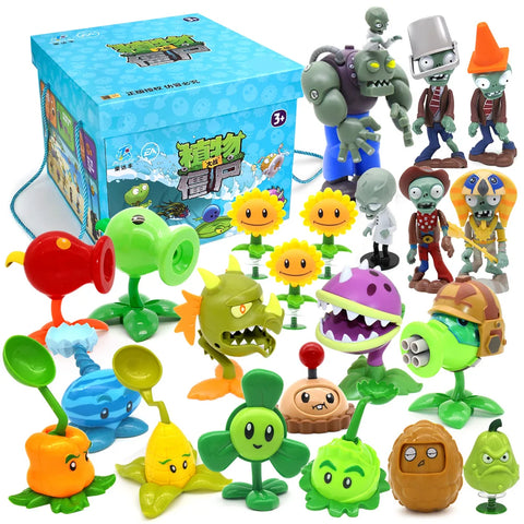 New Role PLANTS VS ZOMBIES 2 PVZ Toys Full Set Gift For Boys Box-packed Children's Dolls Action Figure Model Present Map