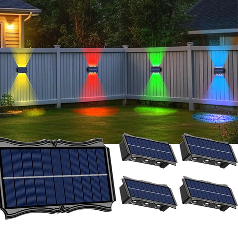 Solar Wall Lamp Outdoor Warm Light Waterproof