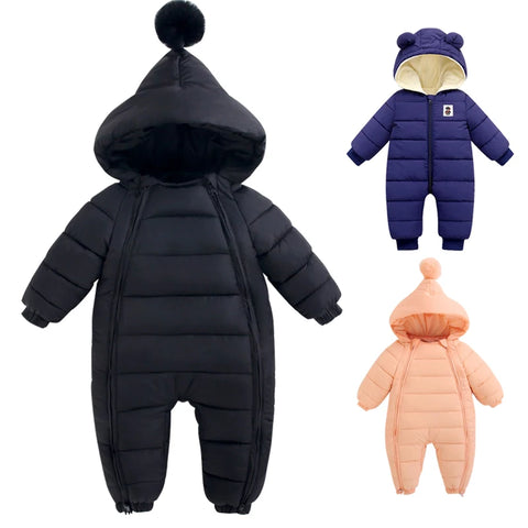 Baby jumpsuit winter cotton jacket